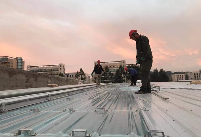 高安加油站网架安装